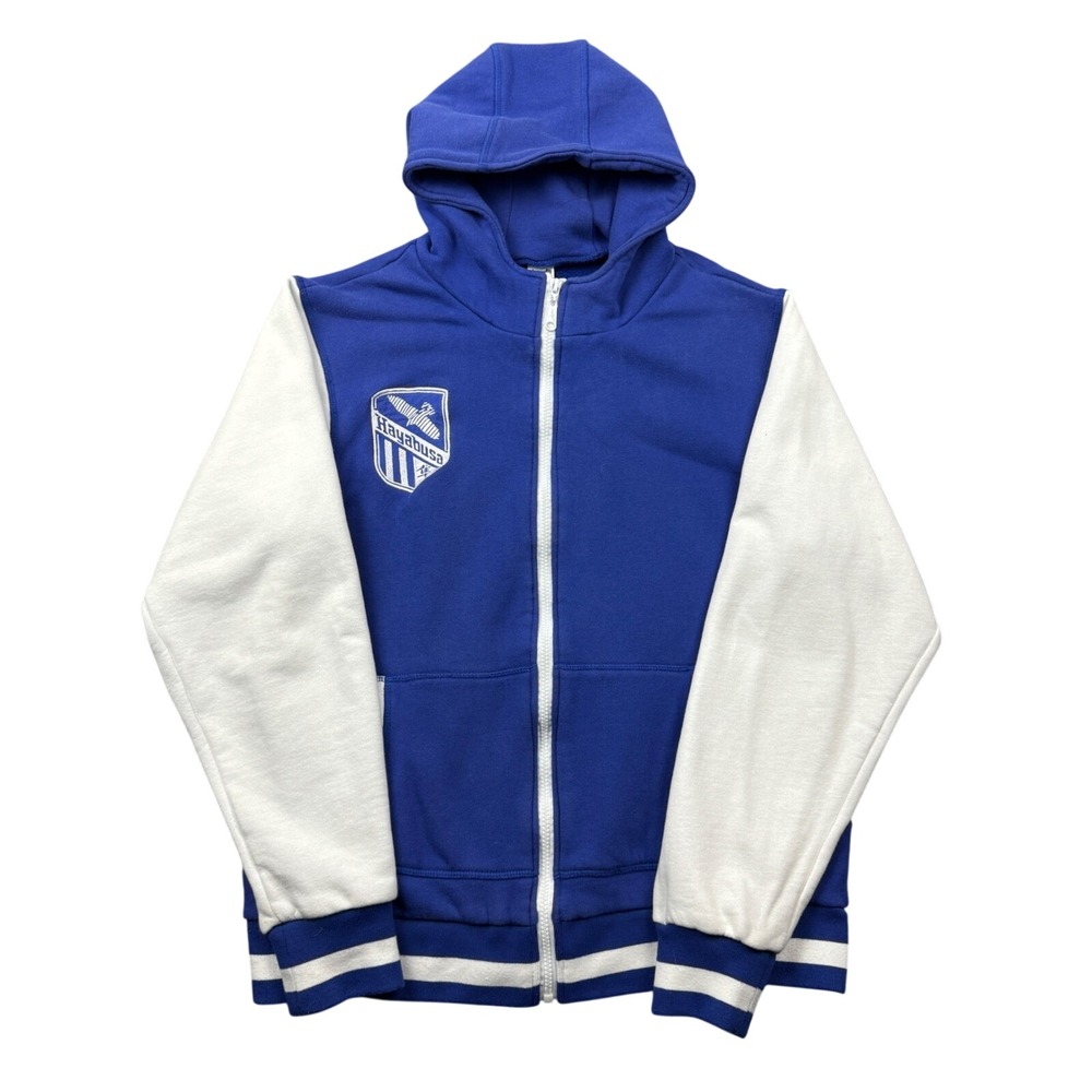 Hayabusa Fightwear Men Medium Zip Hoodie Blue White MMA Jiu Jitsu Sweatshirt